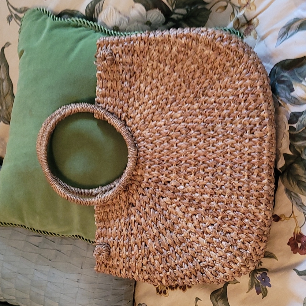 Rope brown handbag braided